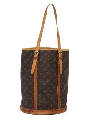 LOUIS VUITTON Monogram Bucket GM Shoulder Bag M42236 LV Auth 71488